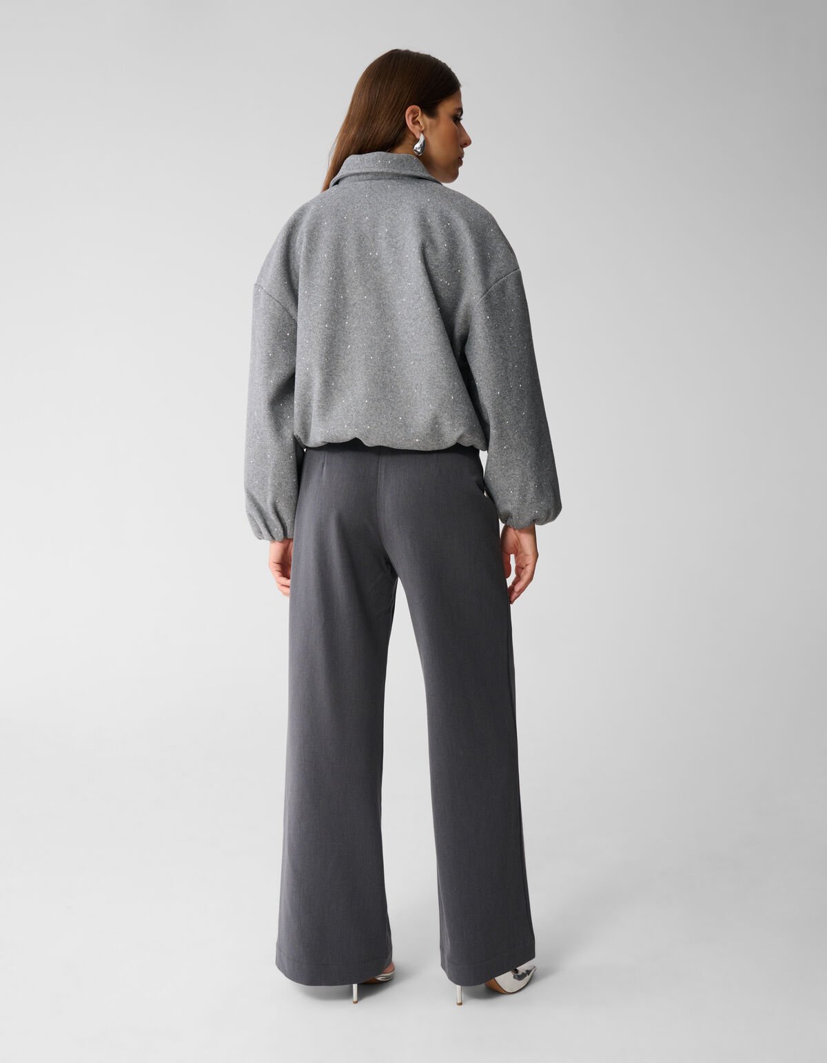 Strass Bomber Jack Grijs By Mieke SHOEBY WOMEN