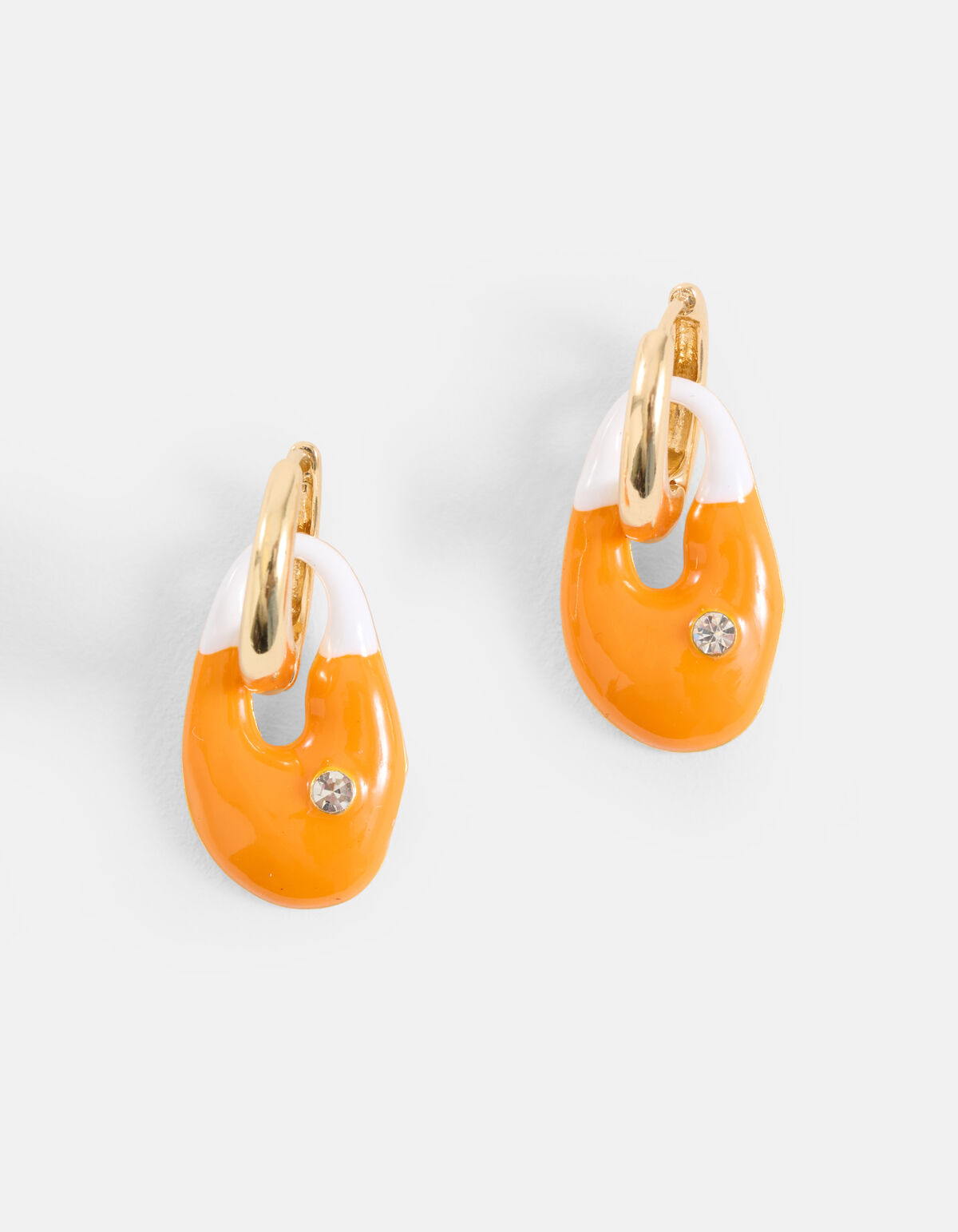 Shell Oorbellen Oranje SHOEBY ACCESSOIRES