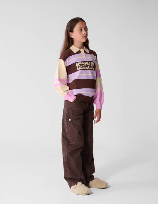 Cargo Balloon Fit Broek Donkerbruin SHOEBY GIRLS