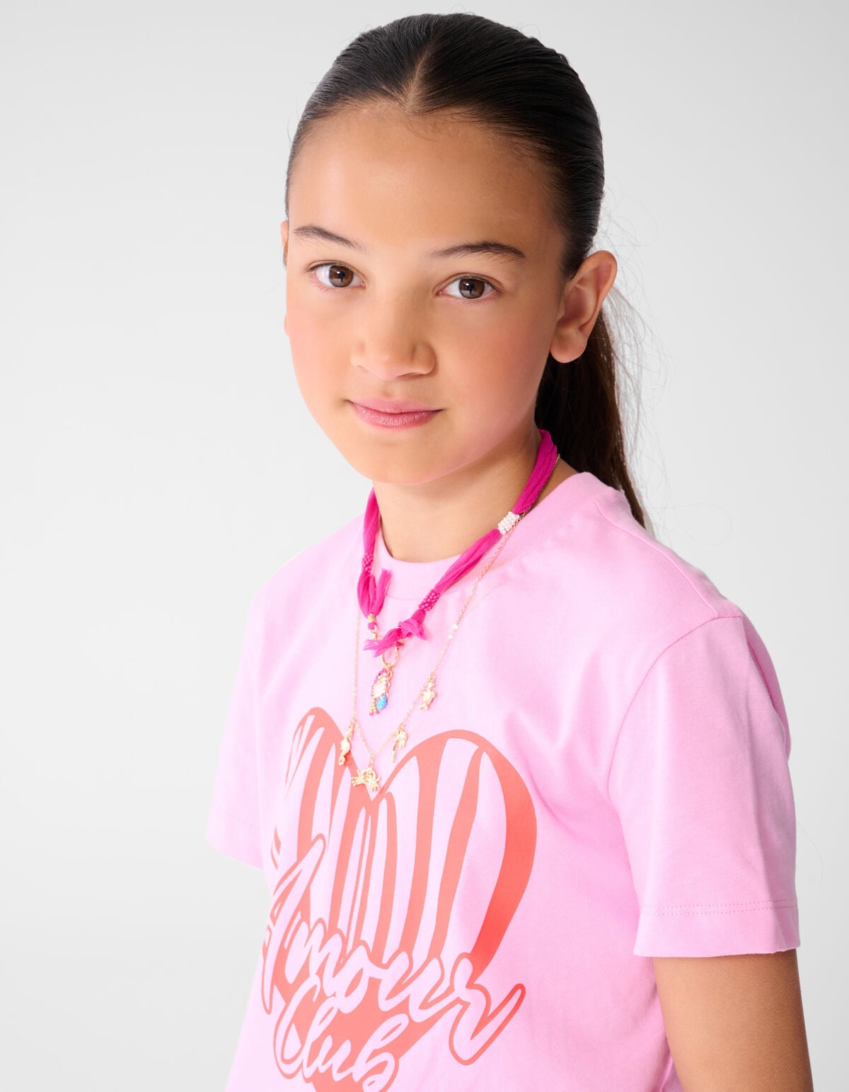 Heart Club Artwork T-shirt Roze SHOEBY GIRLS