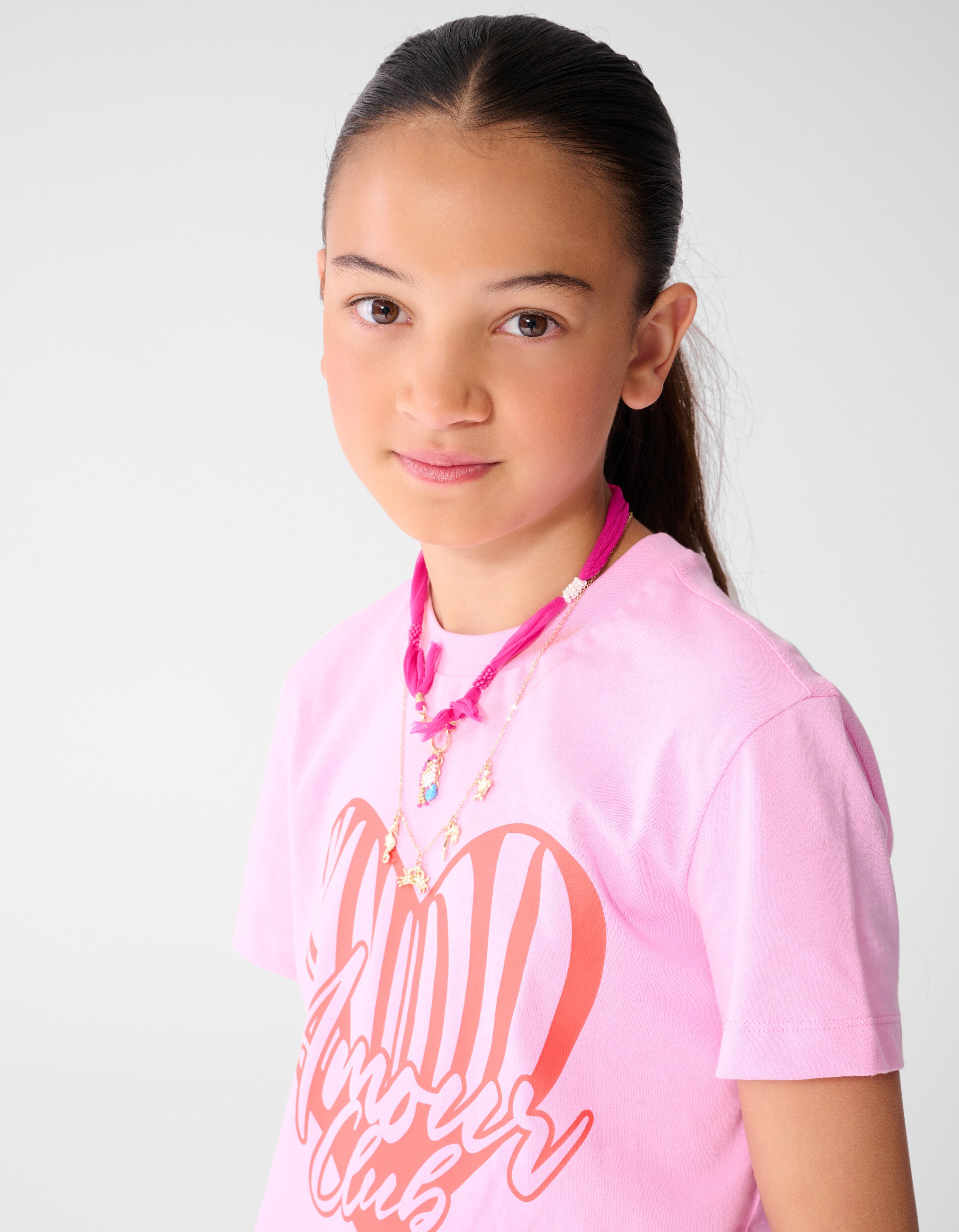 Heart Club Artwork T-shirt Roze SHOEBY GIRLS