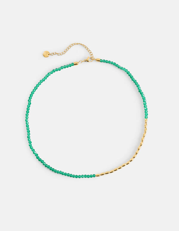 Beaded Ketting Groen SHOEBY ACCESSOIRES