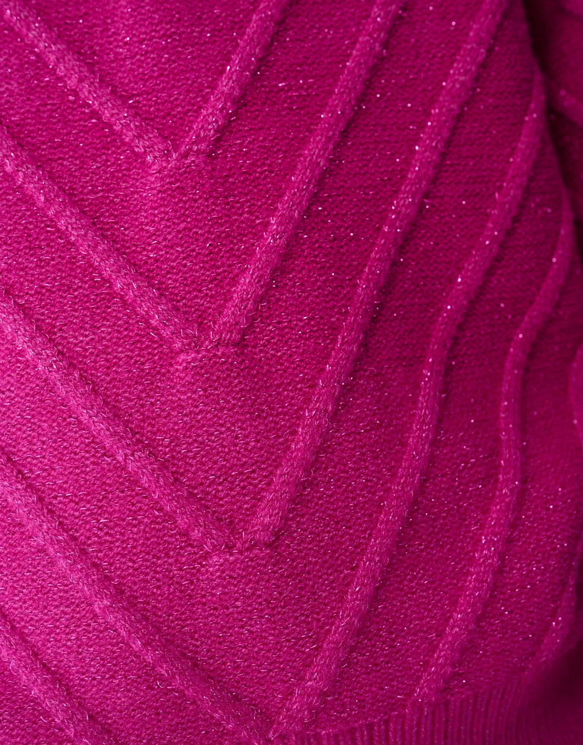 Glitter Gebreide Trui Donkerroze SHOEBY GIRLS