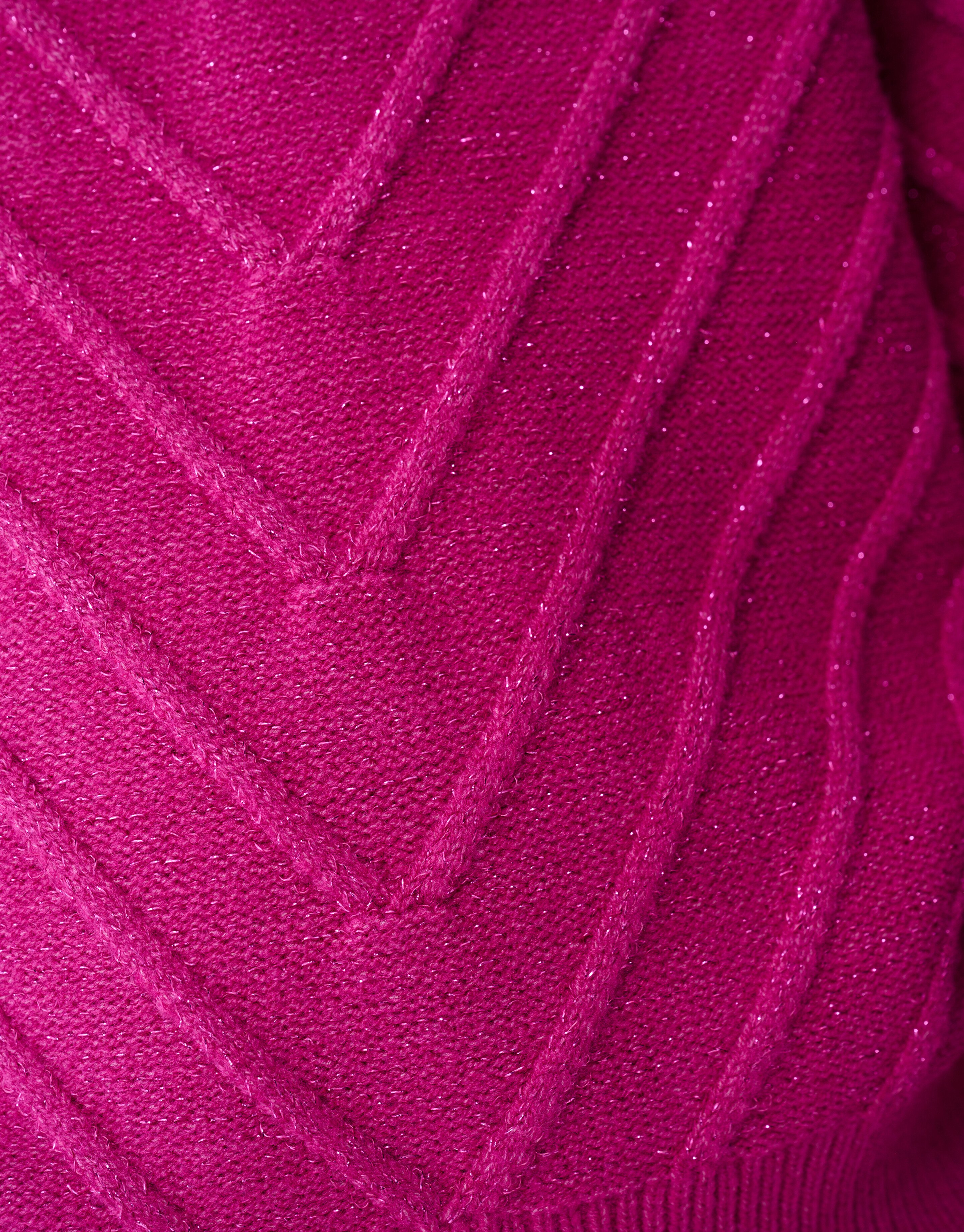 Glitter Gebreide Trui Donkerroze SHOEBY GIRLS