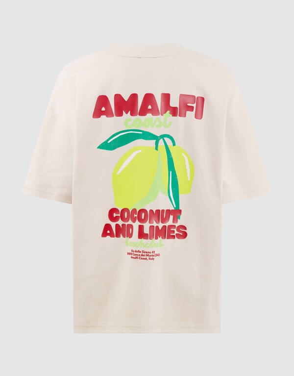 Amalfi Artwork T-shirt Beige SHOEBY BOYS