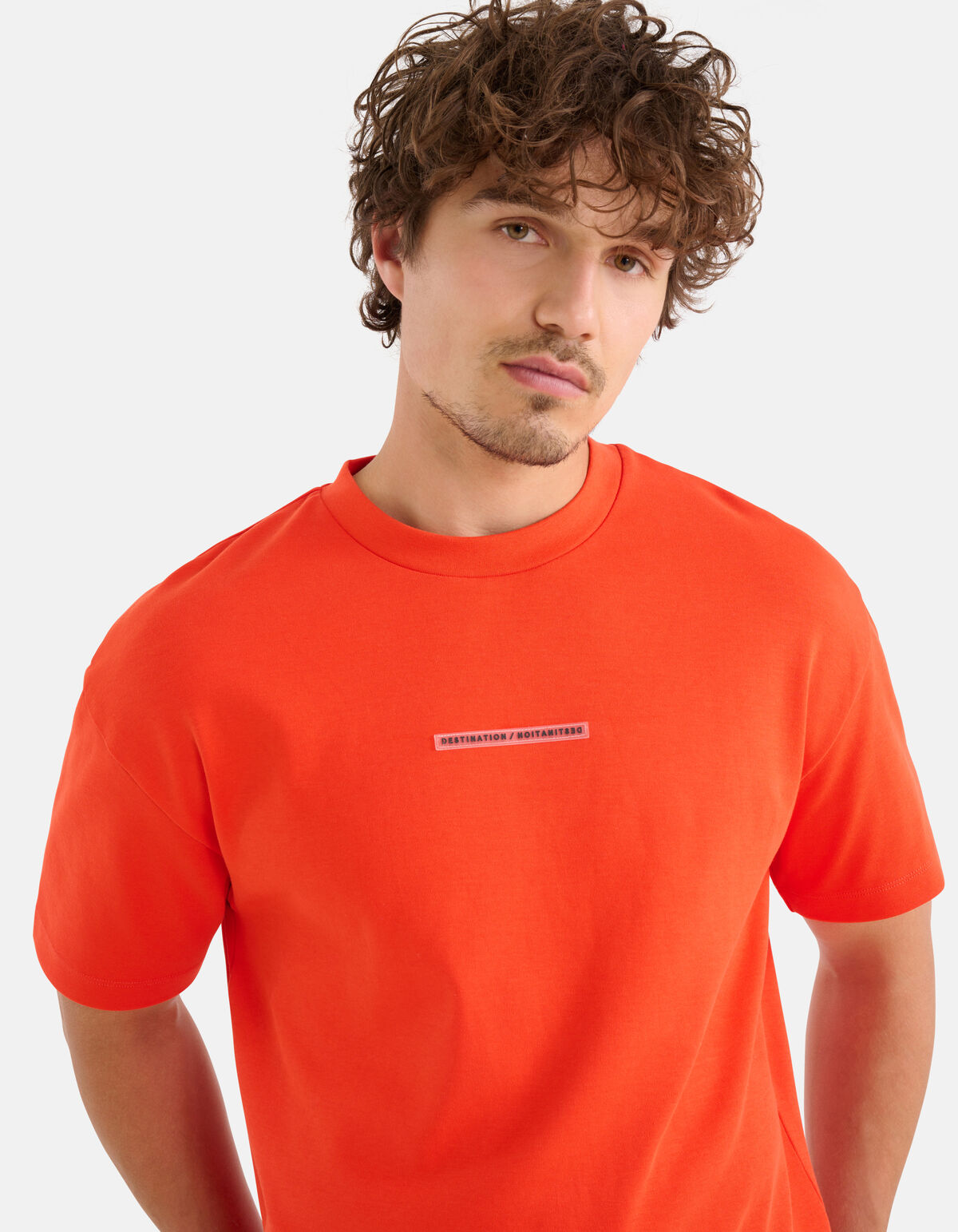 Badge T-shirt Rood SHOEBY MEN