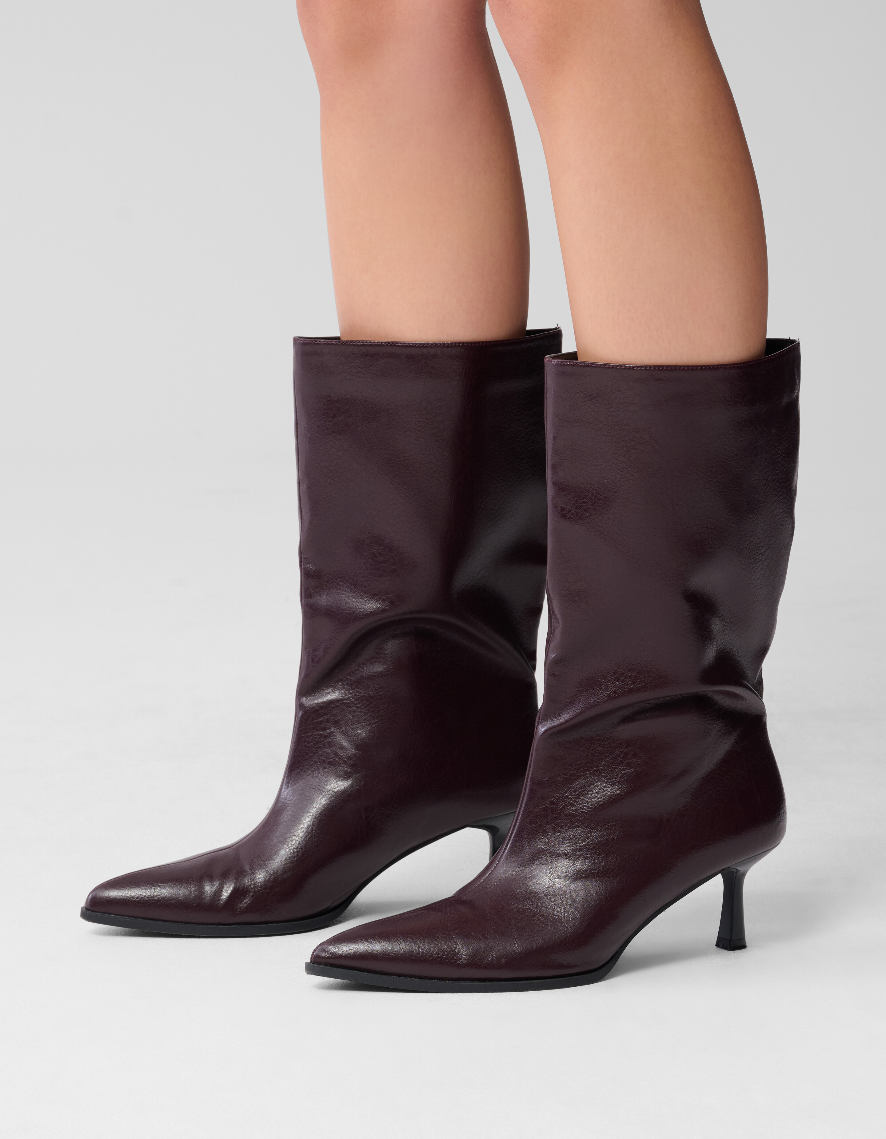 Hoge Laarzen Donkerrood SHOEBY SHOES