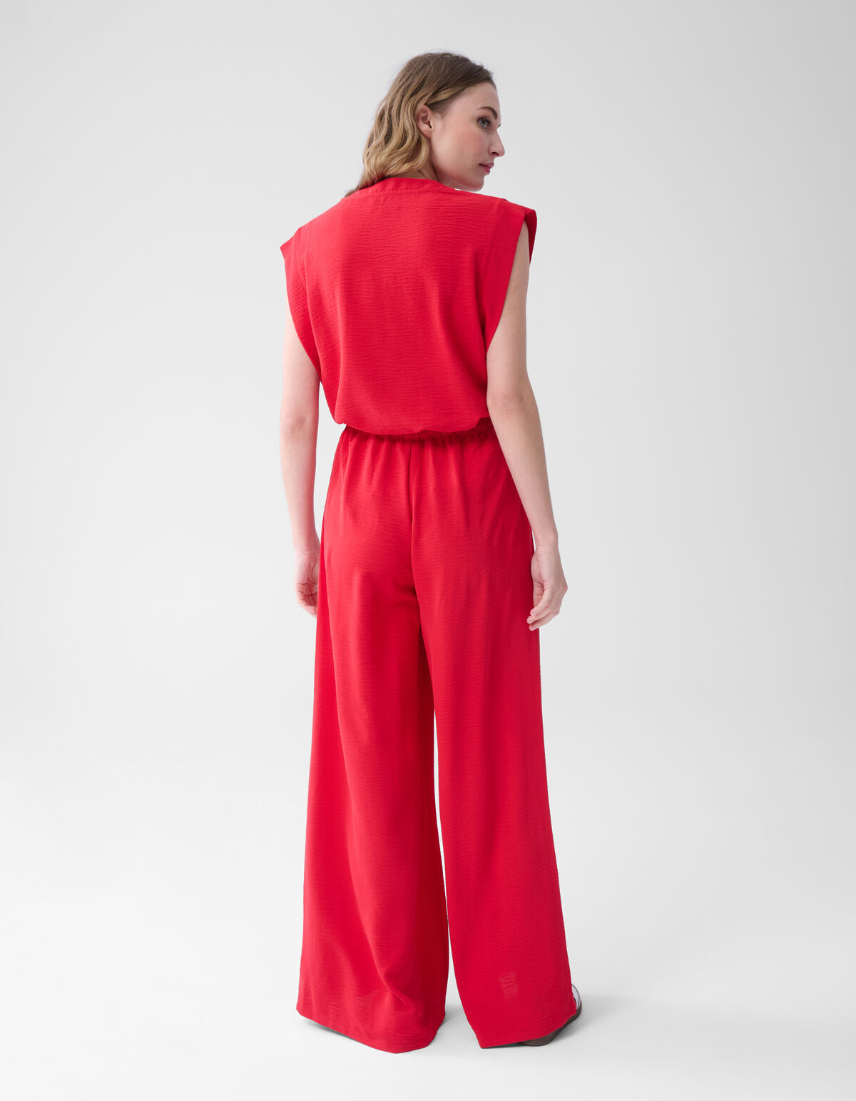 Twist Wide Leg Broek Rood SHOEBY WOMEN