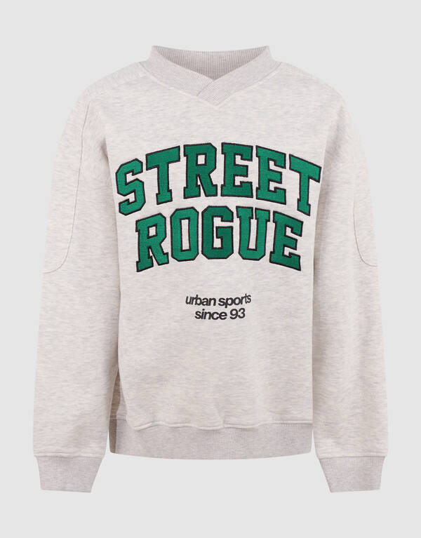 Oversized Fit Artwork Sweater Lichtgrijs SHOEBY BOYS