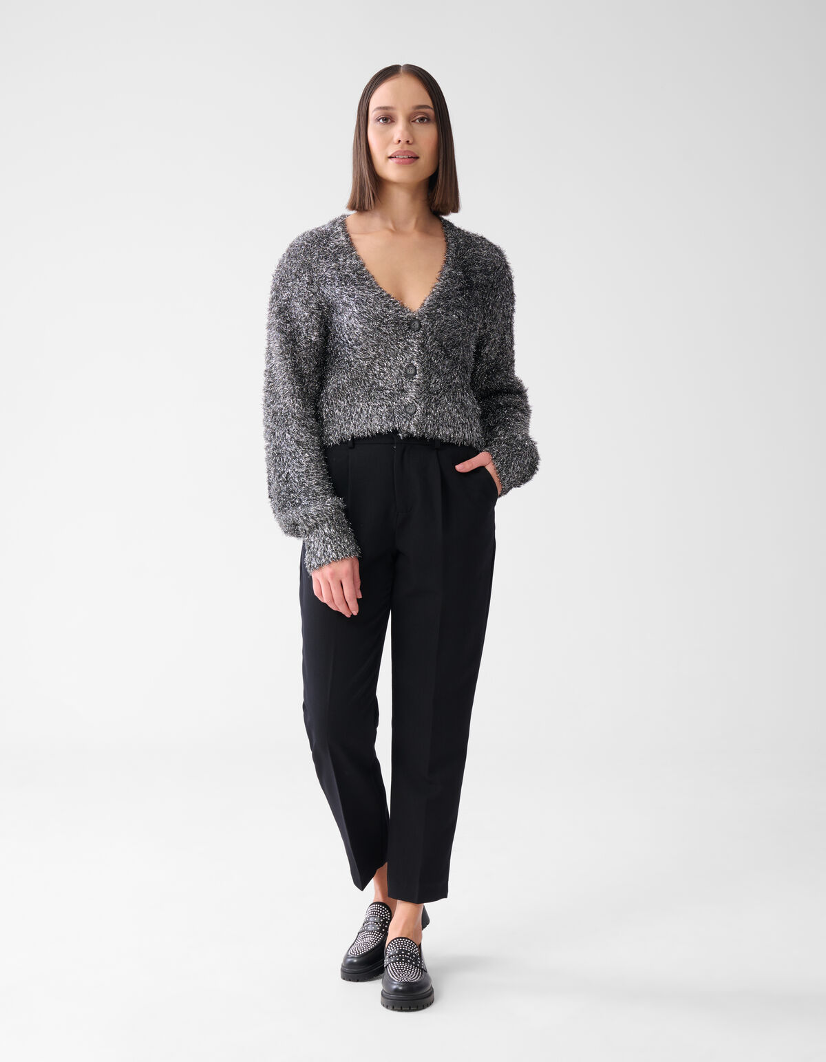 Cropped Pantalon Zwart SHOEBY WOMEN