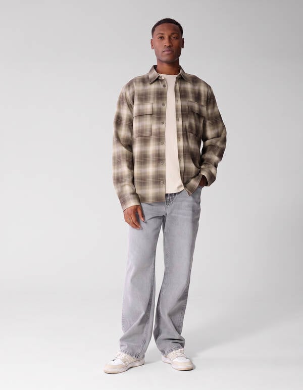 Check Overshirt Groen SHOEBY MEN