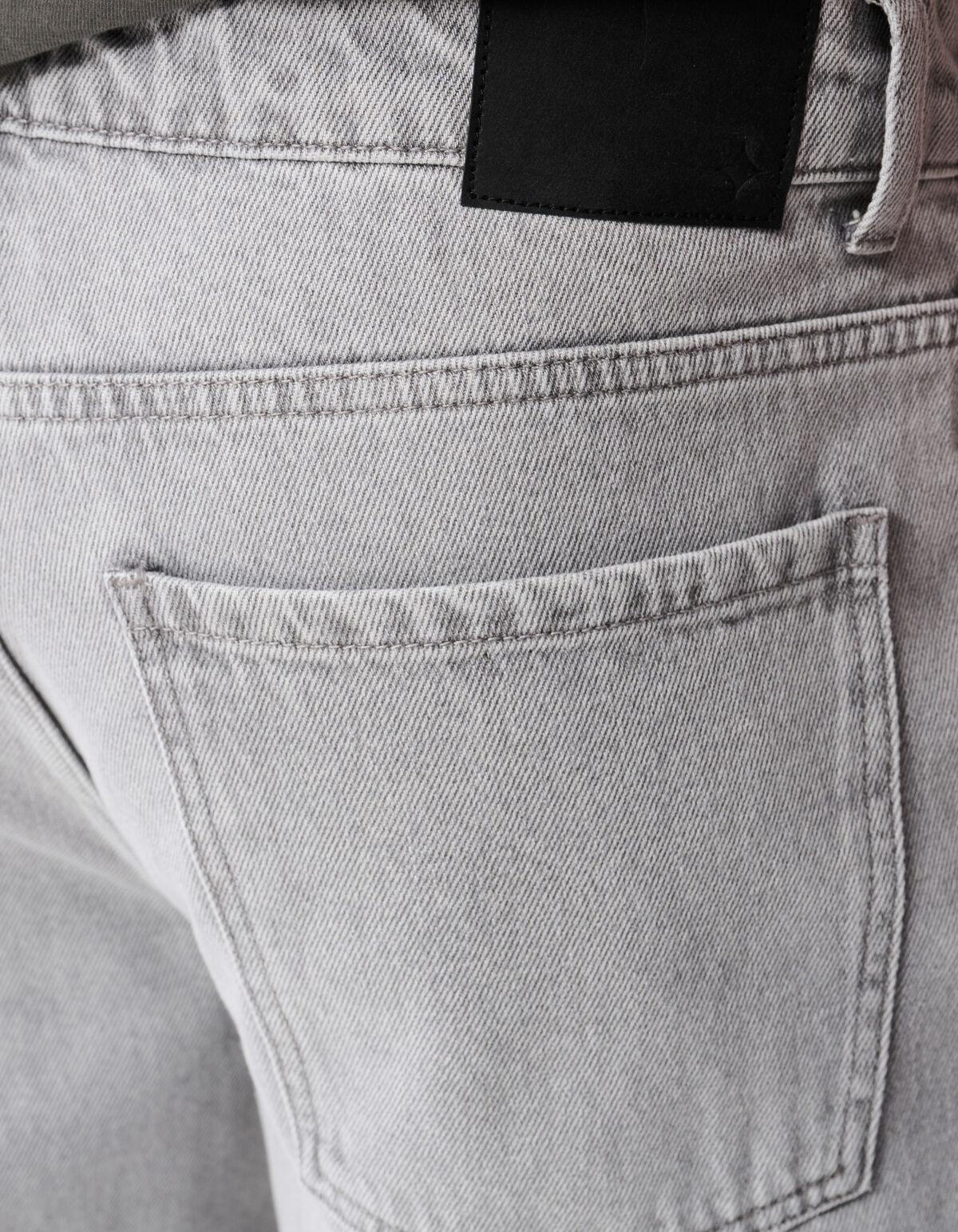 Loose Tapered Fit Jeans Lichtgrijs SHOEBY MEN