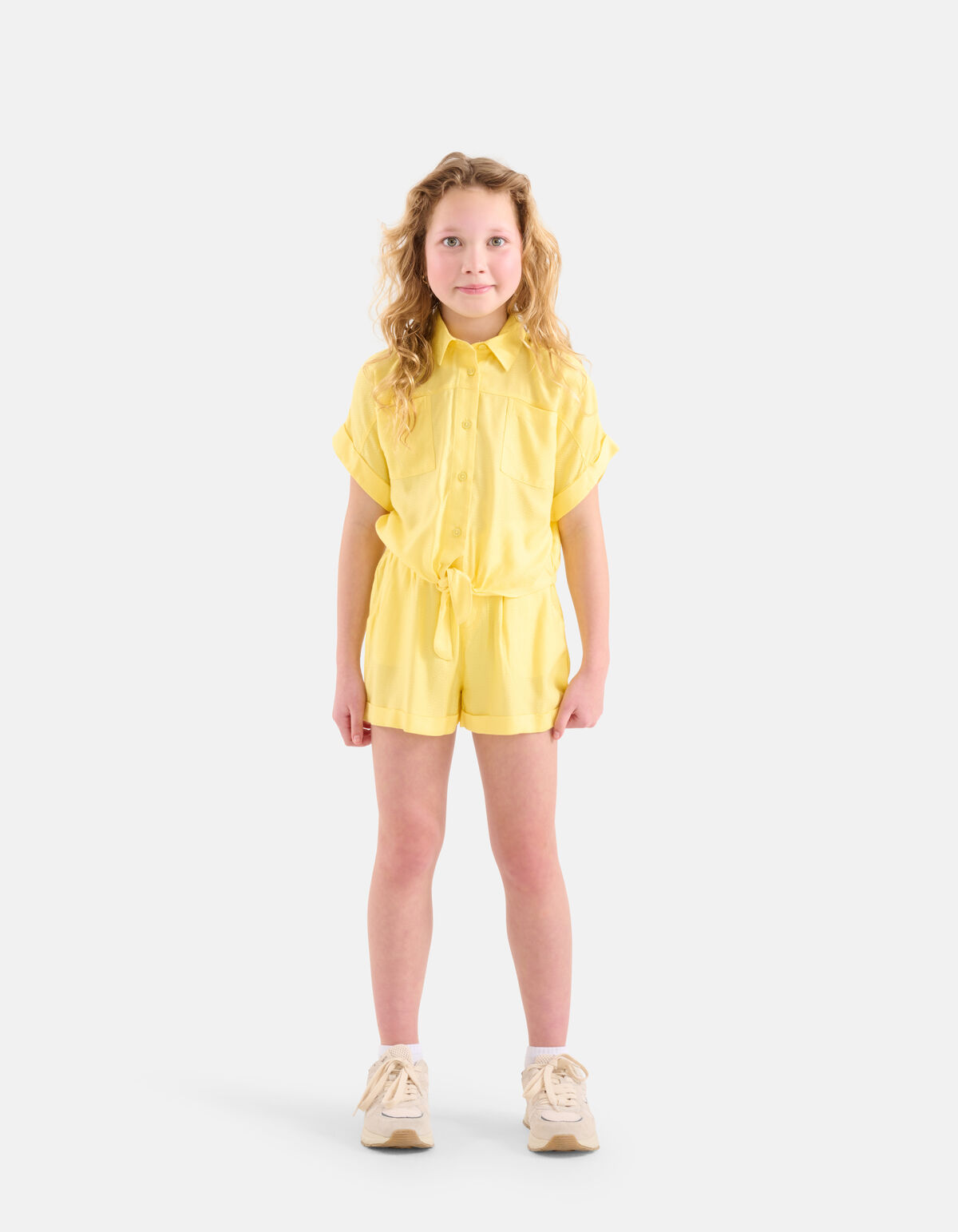 Jacquard Blouse Geel SHOEBY GIRLS