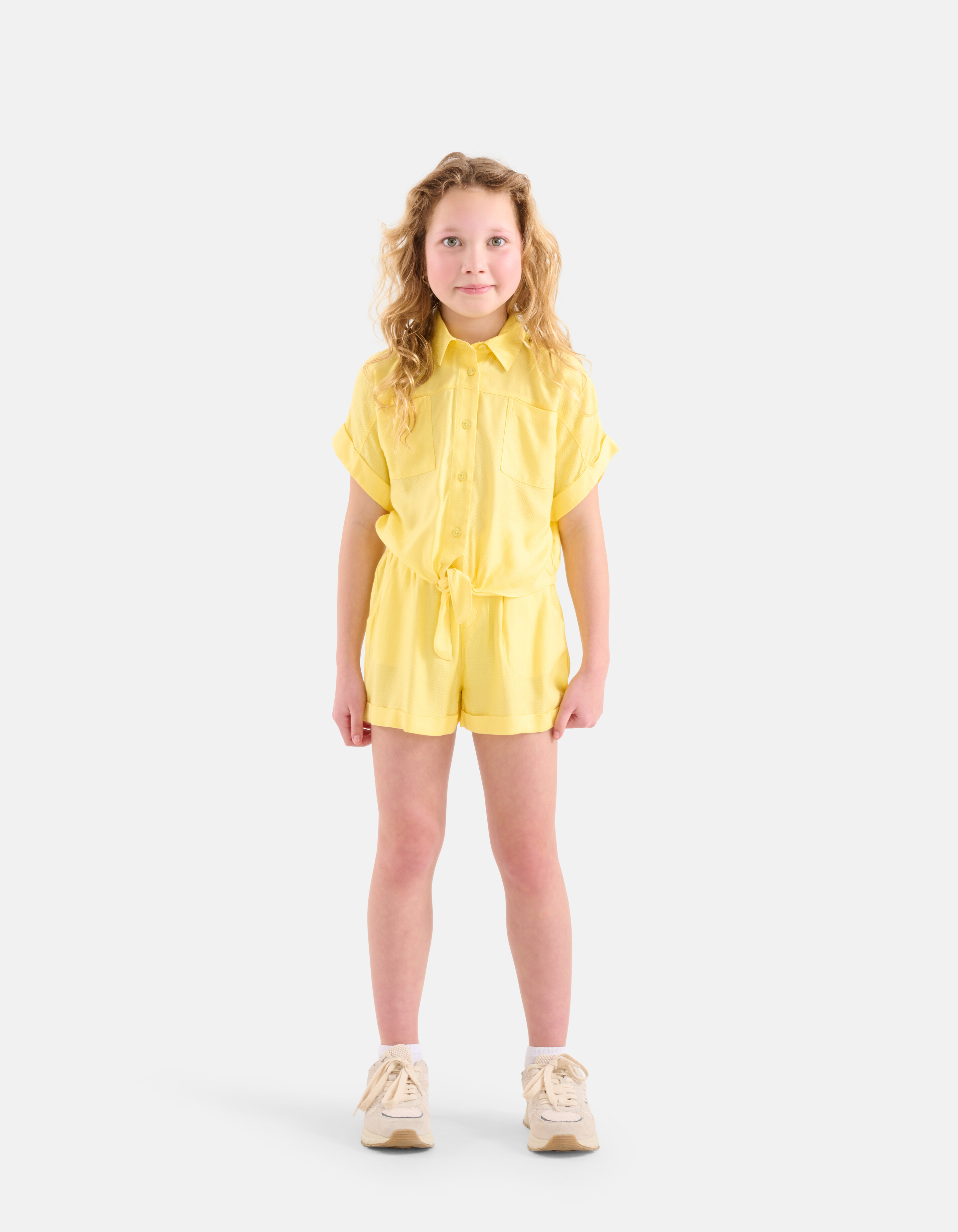 Jacquard Blouse Geel SHOEBY GIRLS