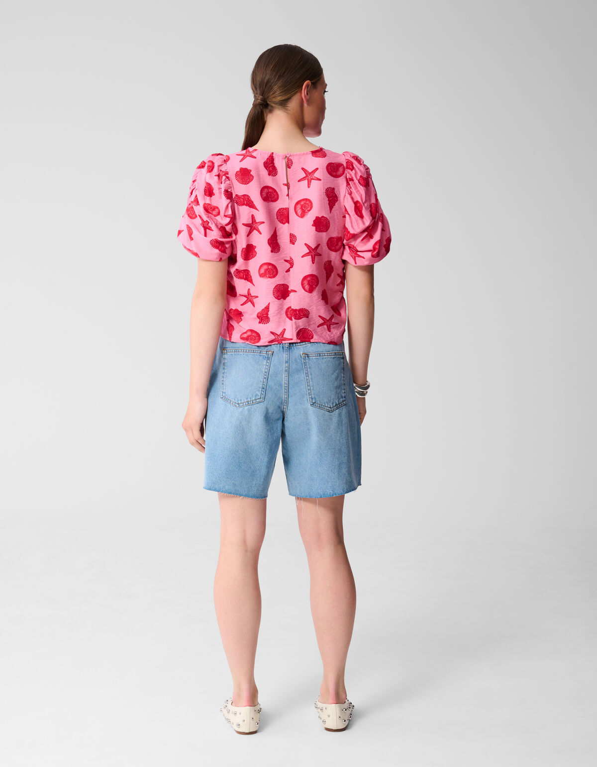 Puff Schelpen Top Roze SHOEBY WOMEN