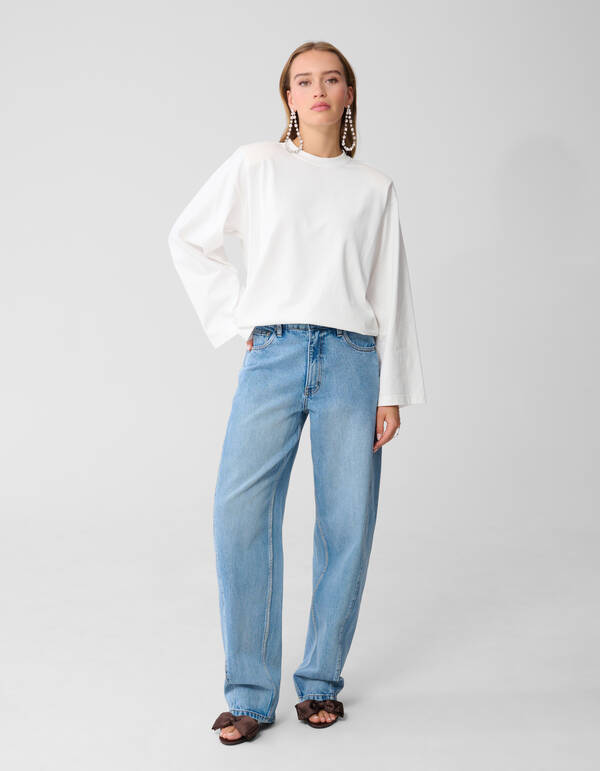 Barrel Fit Jeans Mediumstone By Monica SHOEBY WOMEN