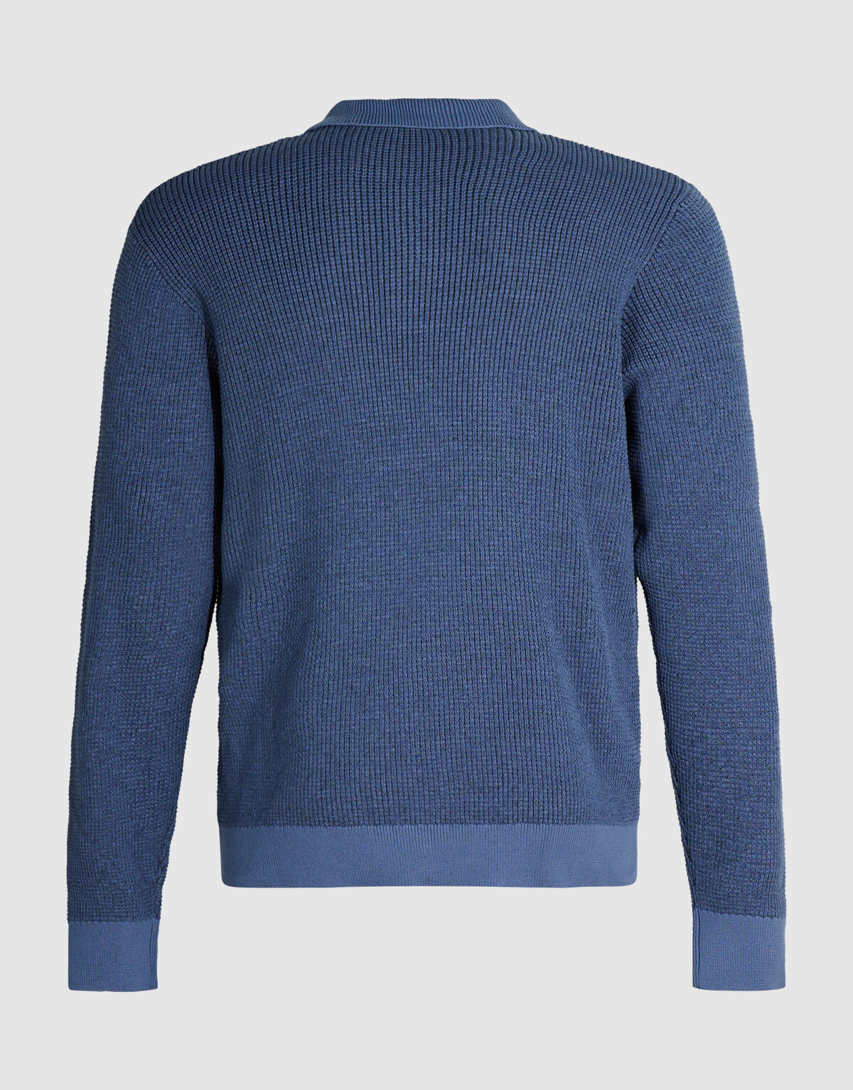 Gebreide Polo Met Knopen Blauw SHOEBY MEN