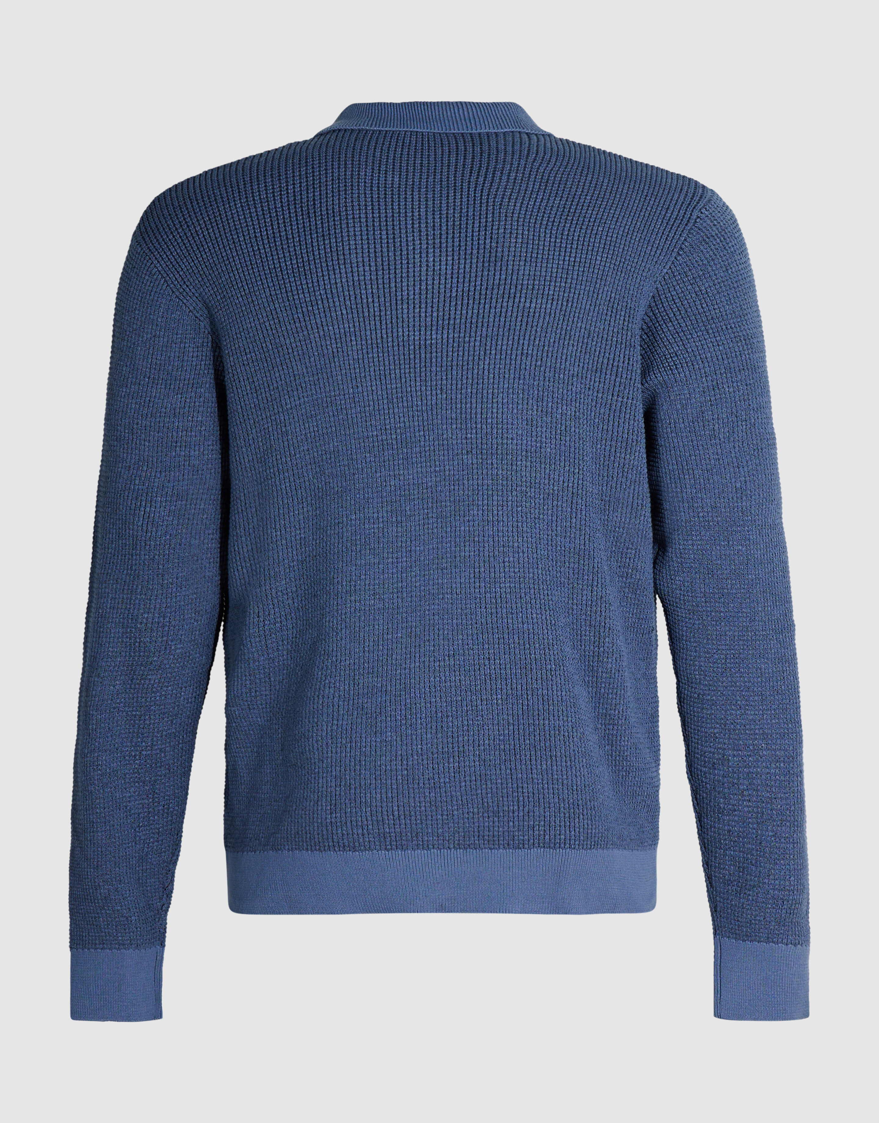 Gebreide Polo Met Knopen Blauw SHOEBY MEN