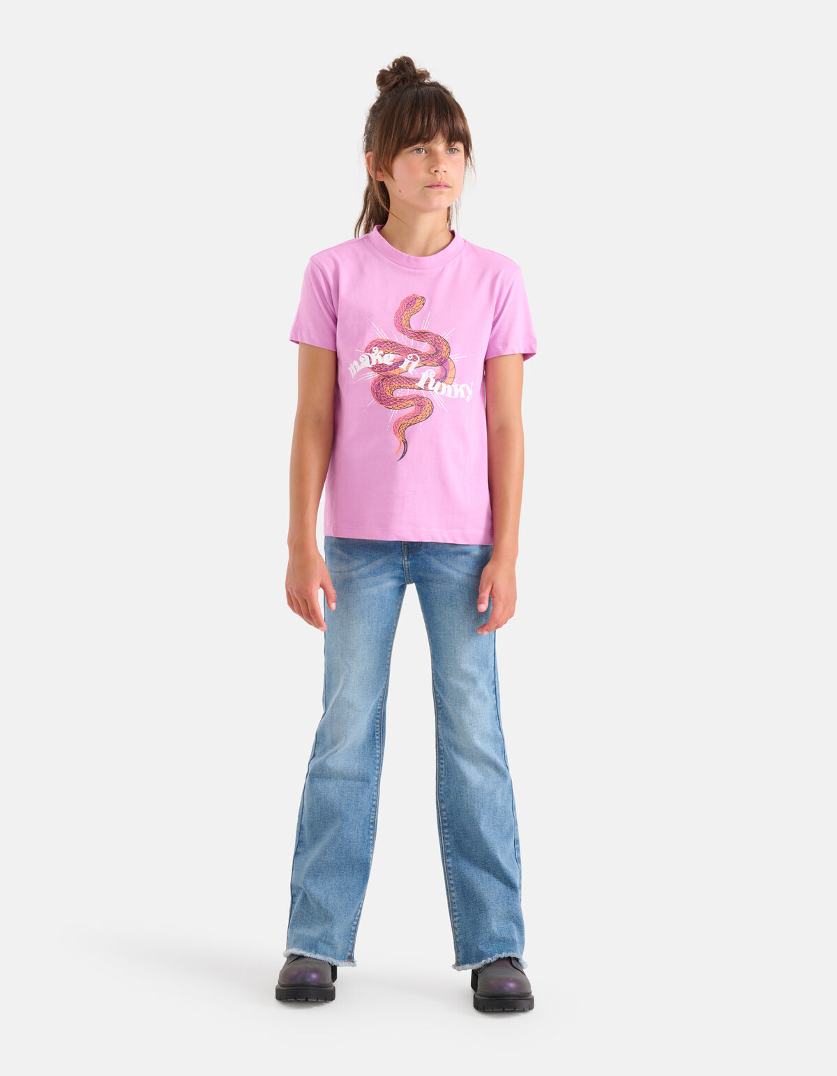 Funky Artwork T-shirt Roze SHOEBY GIRLS