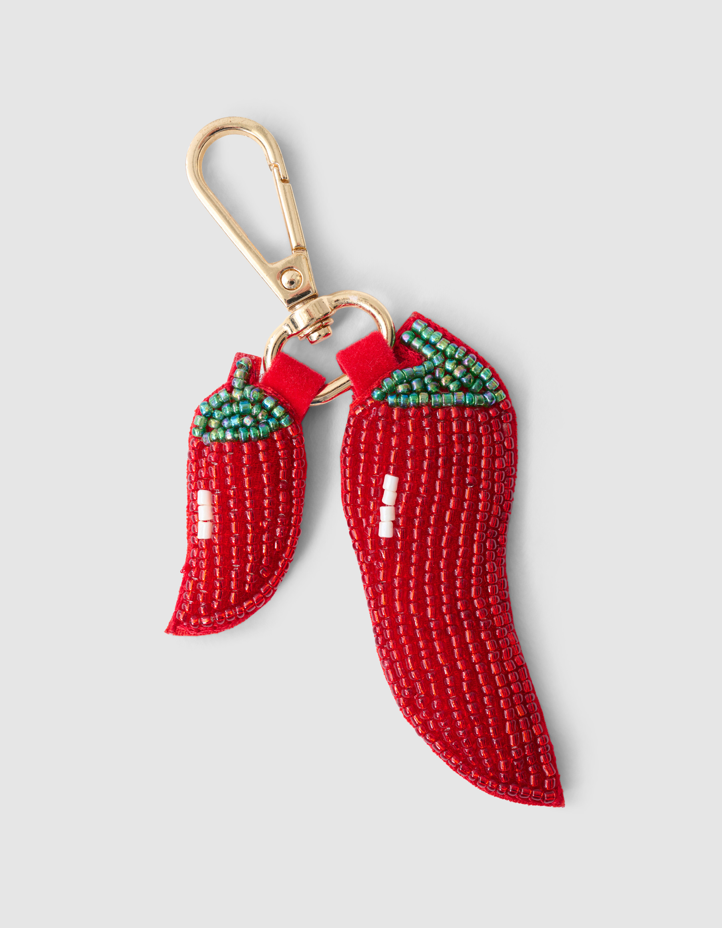Beaded Peper Bagcharm Rood SHOEBY ACCESSOIRES