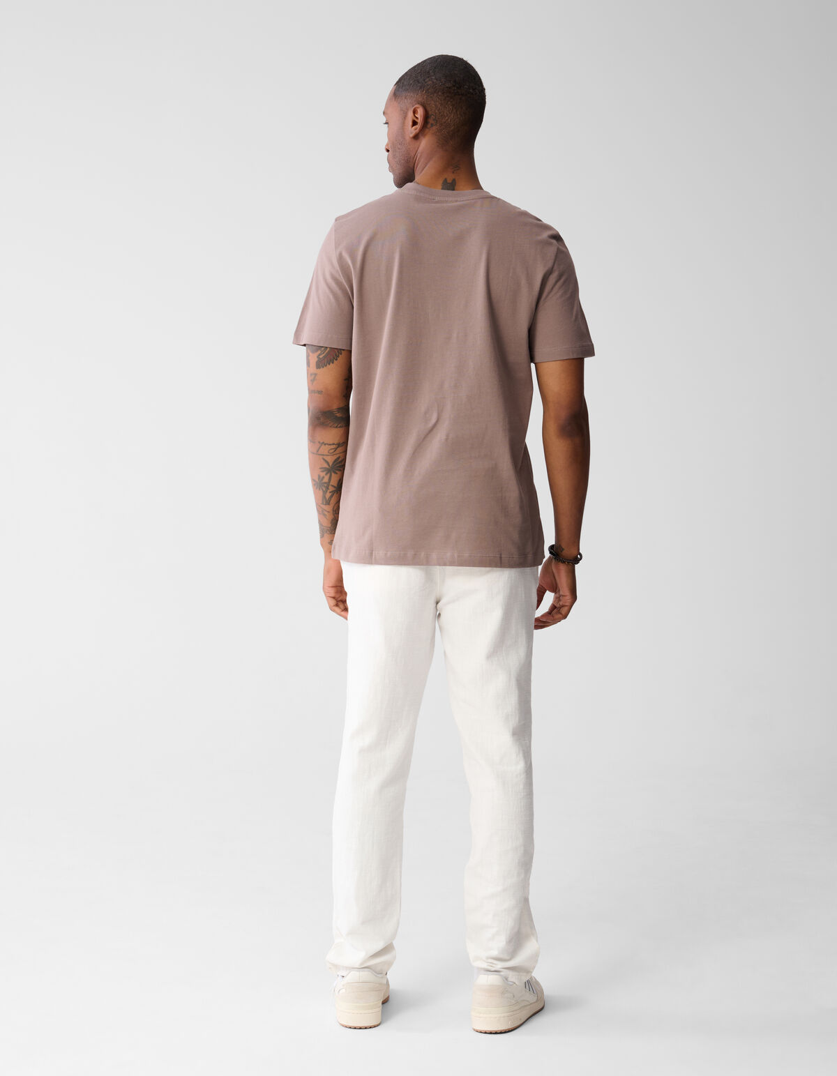 Anywhere Artwork T-shirt Lichtbruin SHOEBY MEN