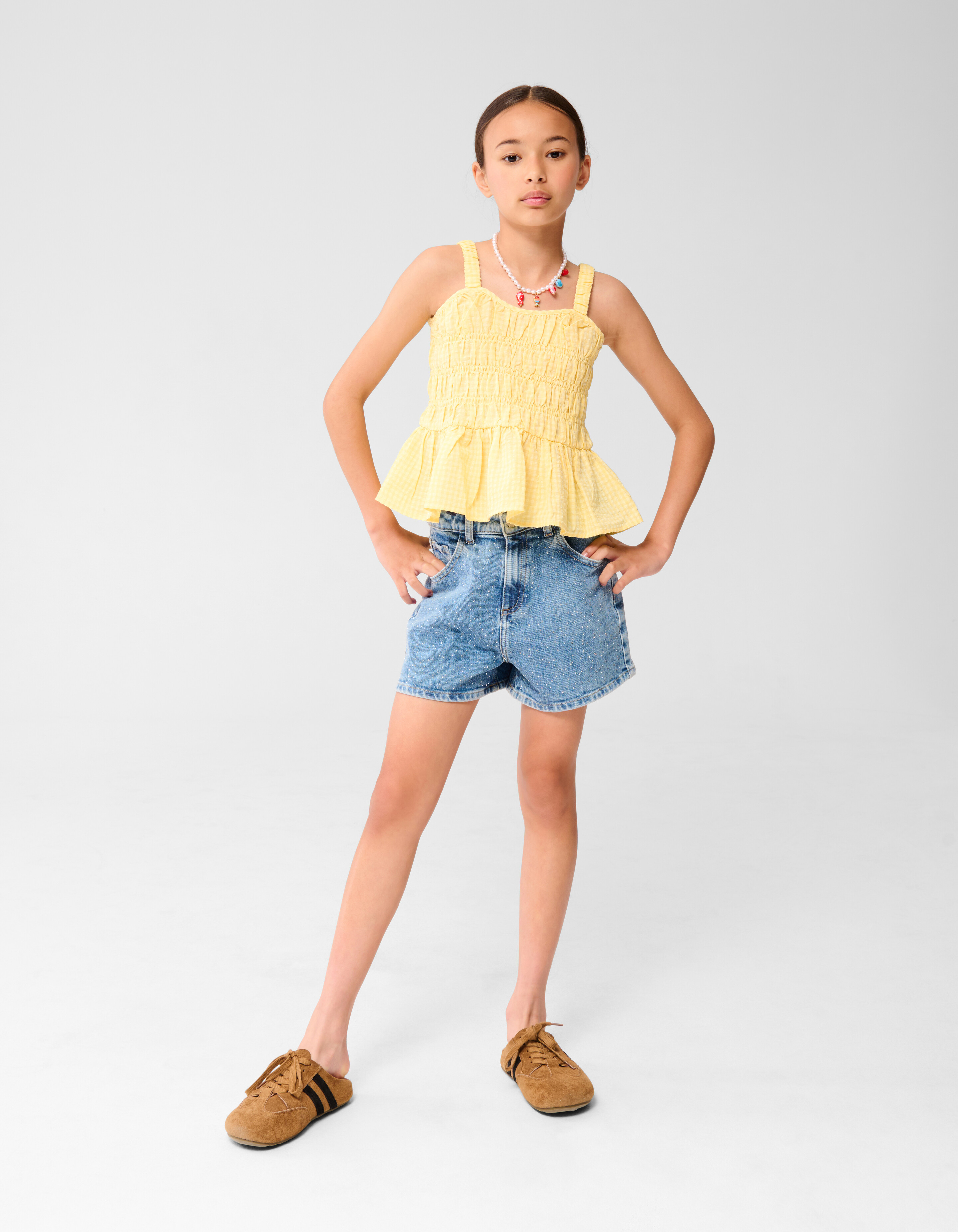 Ruffle Top Geel SHOEBY GIRLS