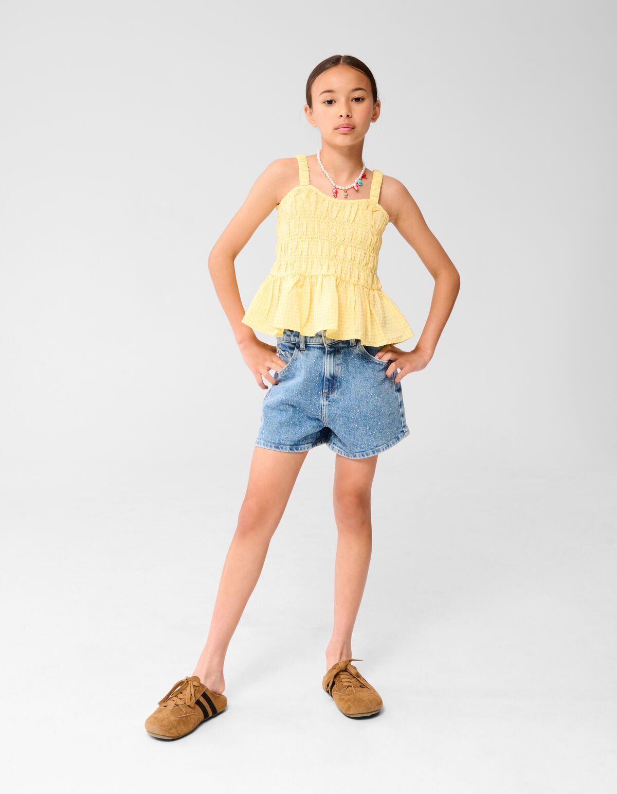 Ruffle Top Geel SHOEBY GIRLS