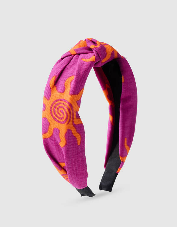 Printed Haarband Paars SHOEBY GIRLS