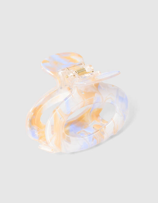 Bulky Haarklem Oranje/Blauw SHOEBY ACCESSOIRES