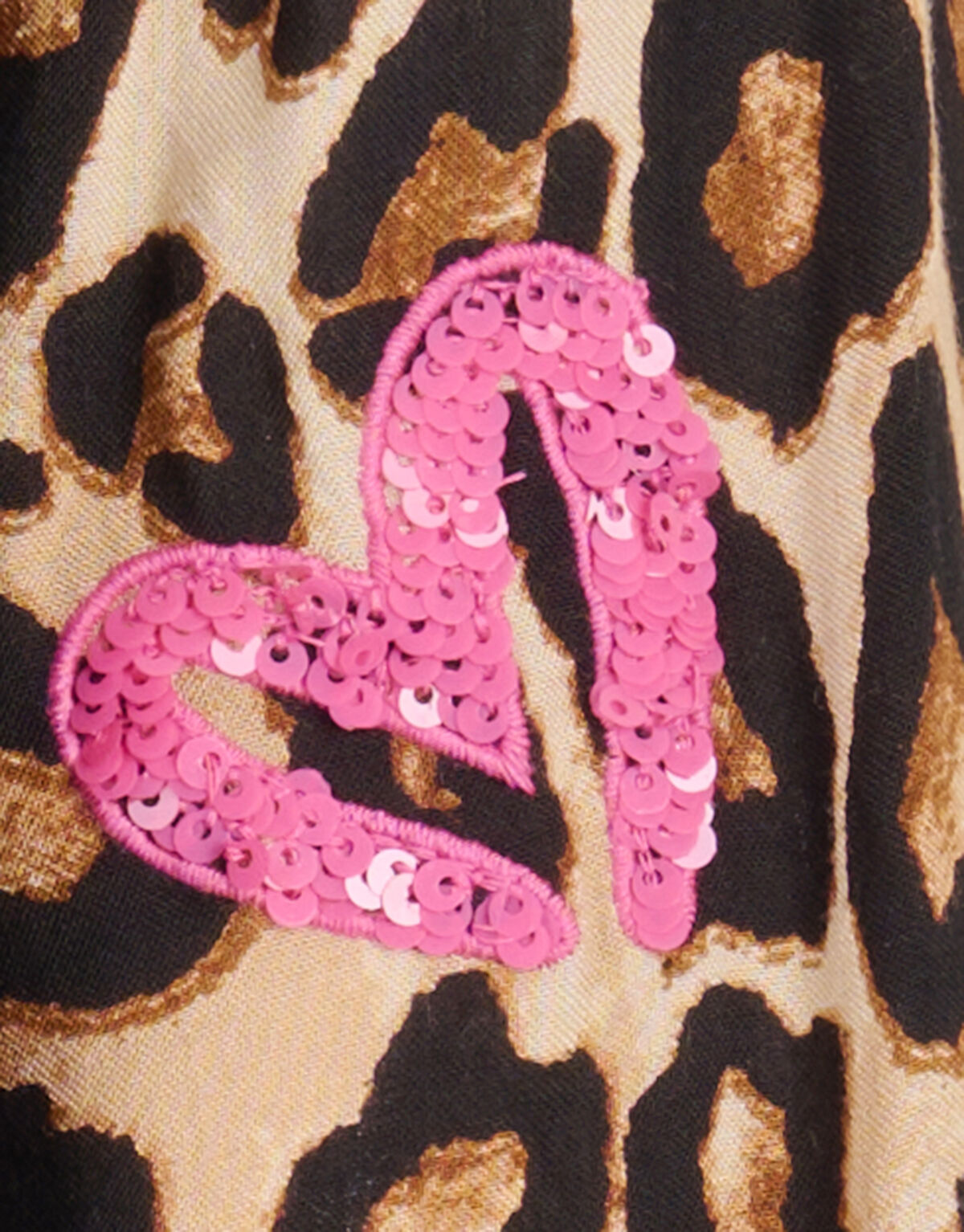 Leopard Print Blouse Bruin SHOEBY GIRLS