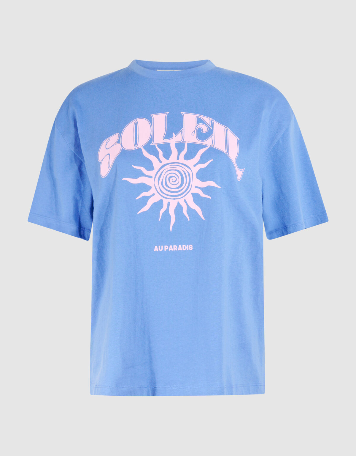 Soleil Artwork T-shirt Blauw SHOEBY WOMEN