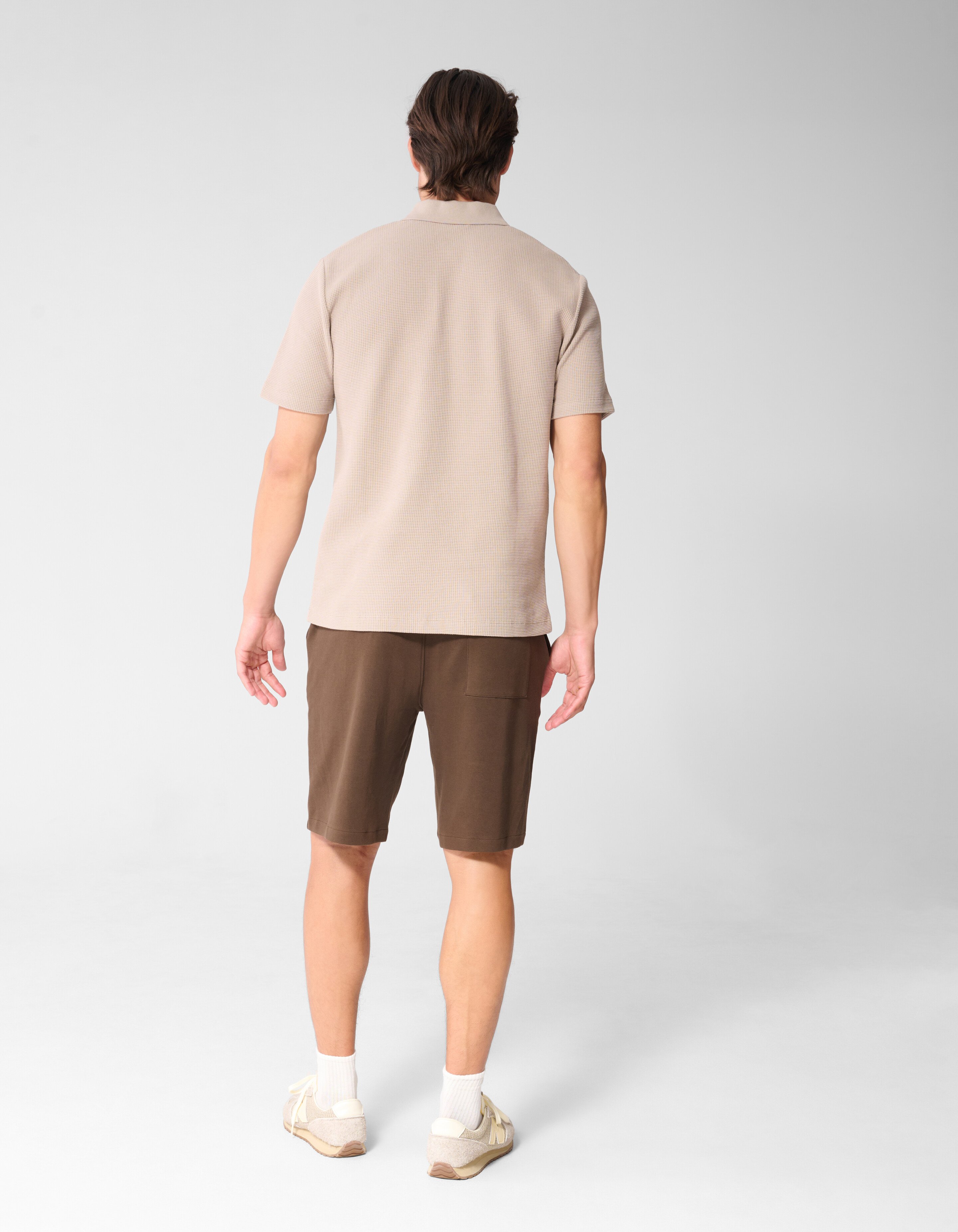 Waffle Polo Lichtbruin SHOEBY MEN