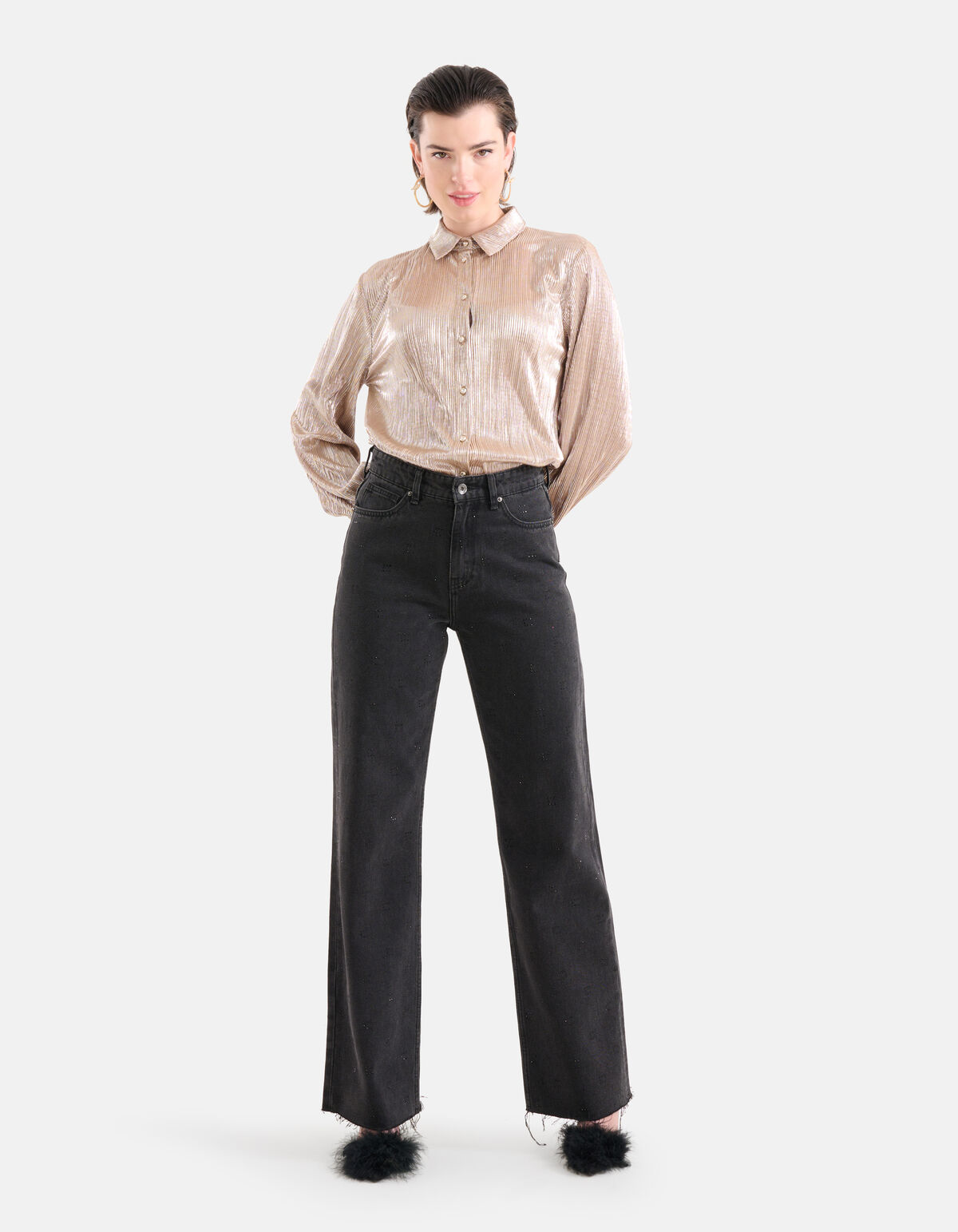 Metallic Blouse Goud SHOEBY WOMEN