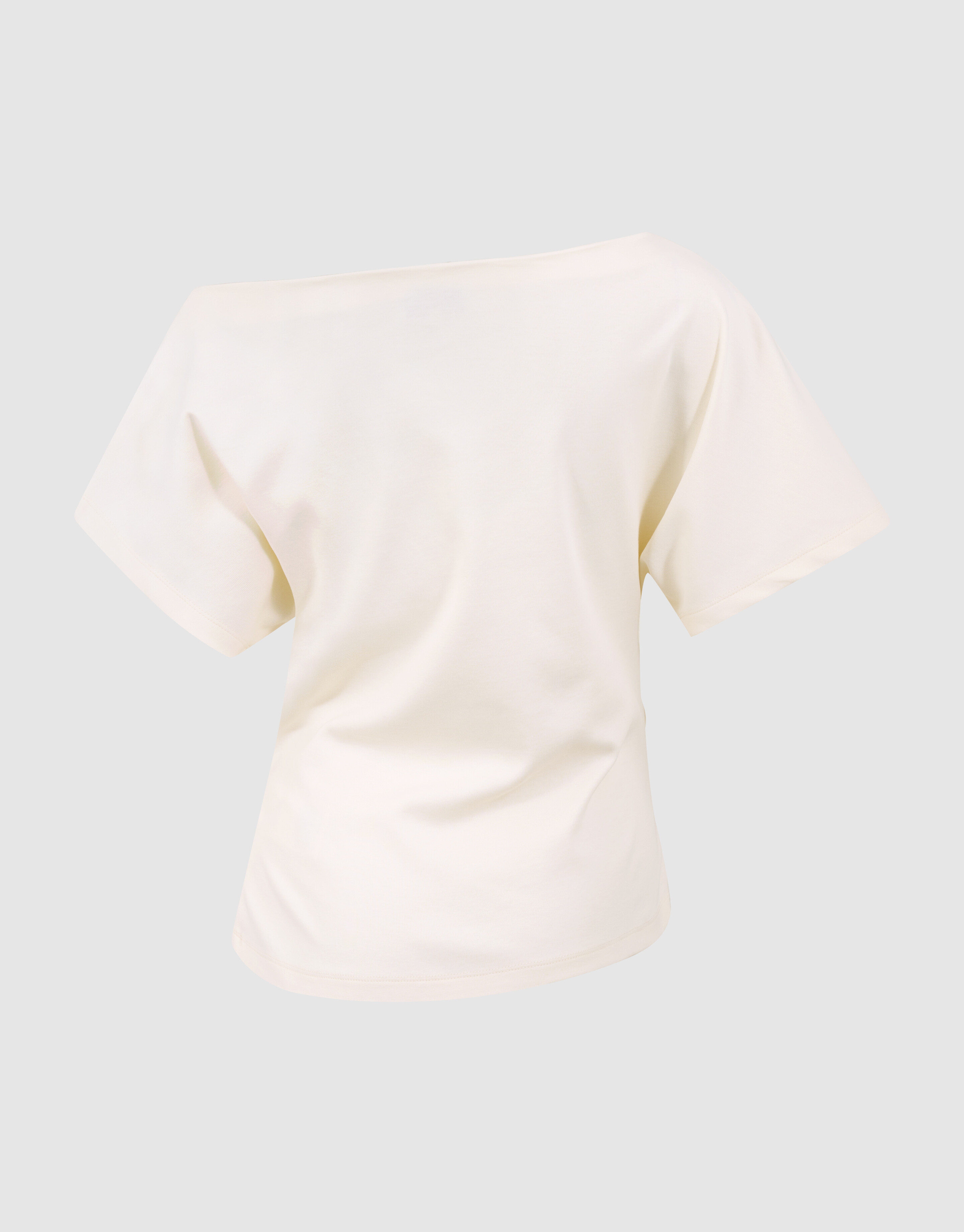 Pleated One Shoulder Top Gebroken Wit By Fred SHOEBY WOMEN