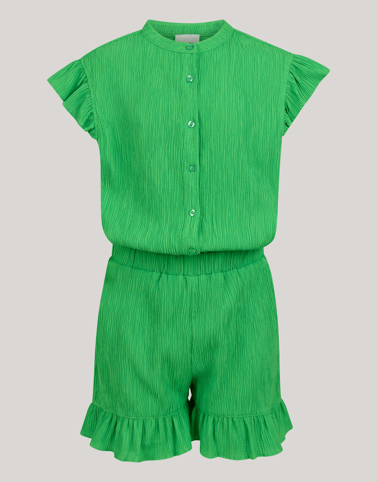 Crinkle Jumpsuit Groen SHOEBY GIRLS