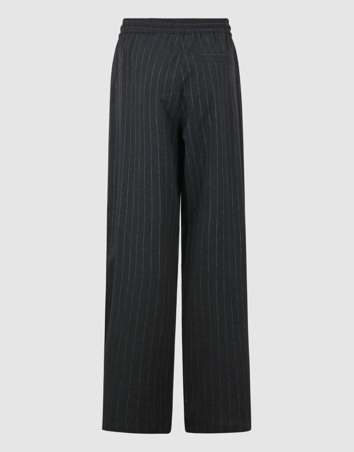 Pinstripe Wide Leg Broek Donkergrijs SHOEBY BOYS