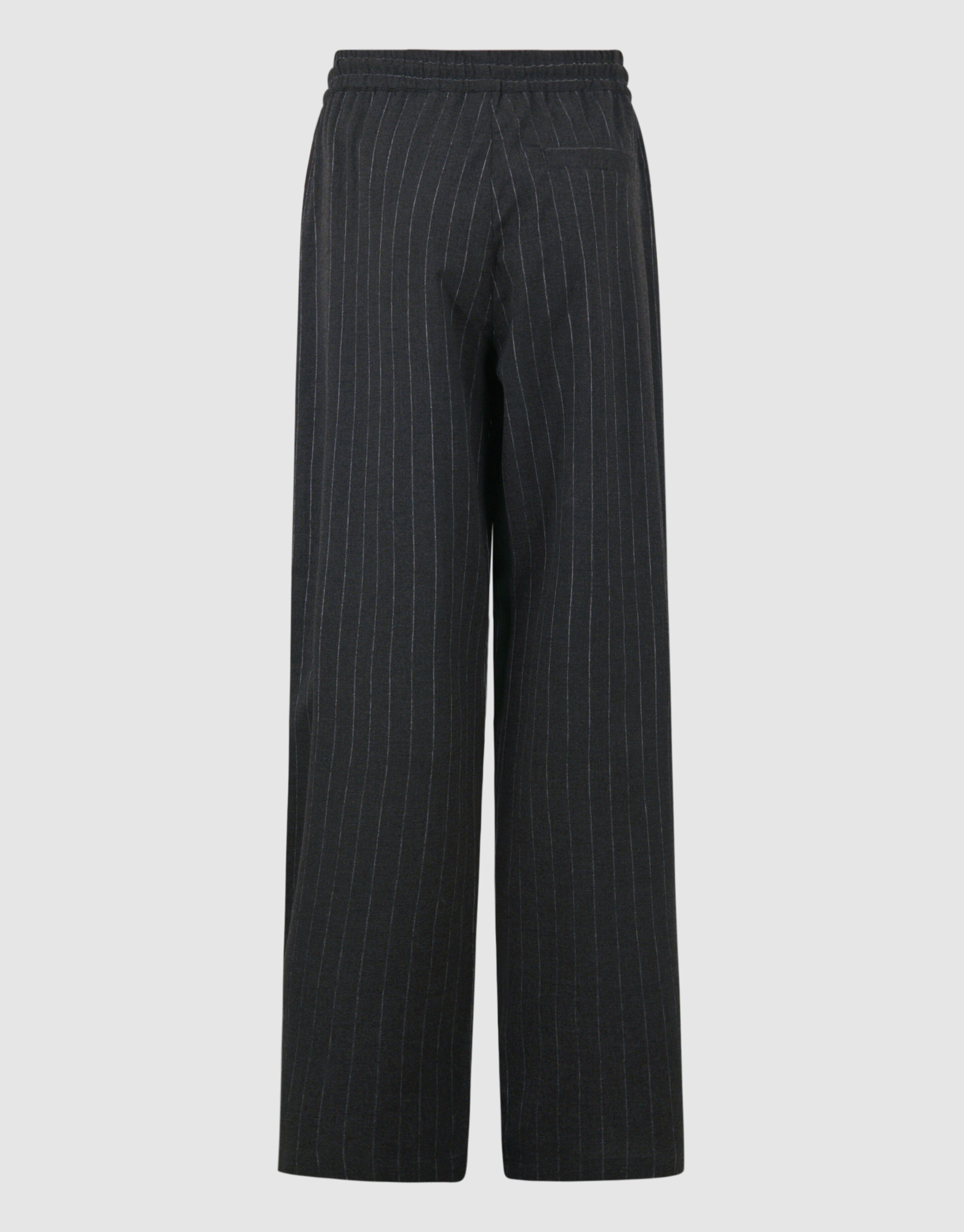 Pinstripe Wide Leg Broek Donkergrijs SHOEBY BOYS