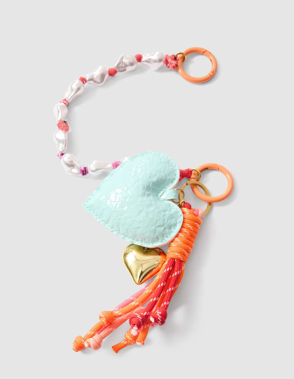 Heart Bag Charm Lichtblauw SHOEBY ACCESSOIRES