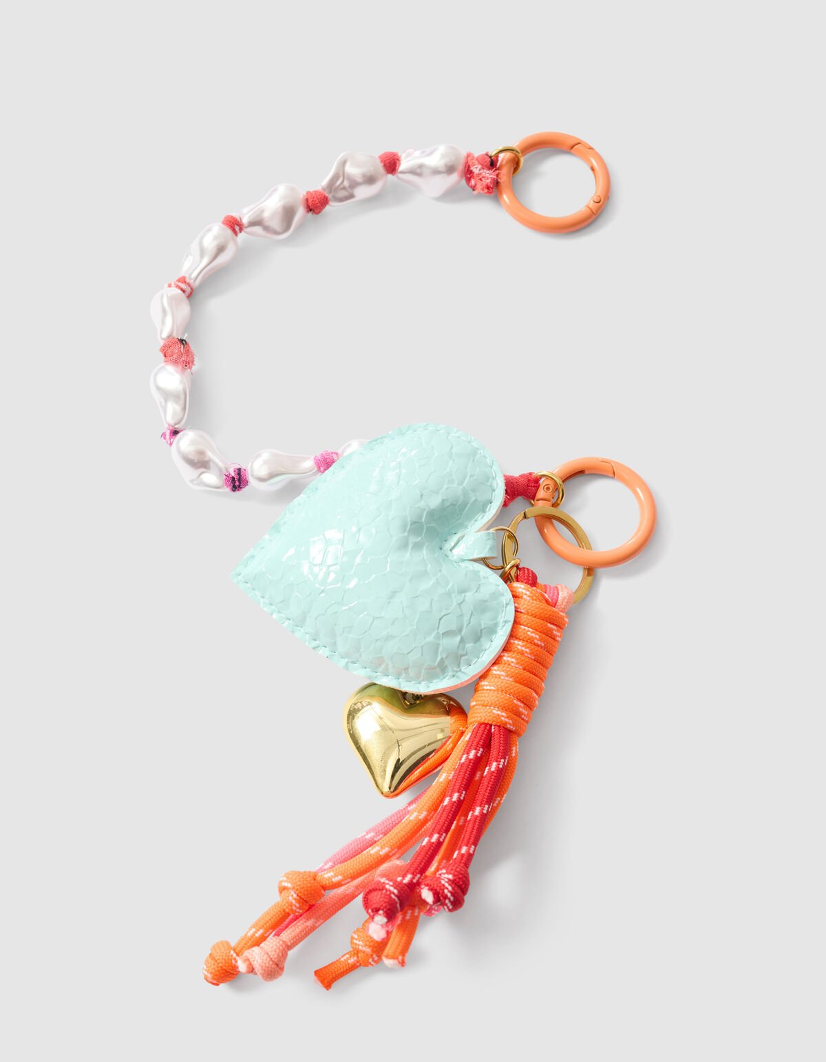 Heart Sleutelhanger Lichtblauw SHOEBY ACCESSOIRES