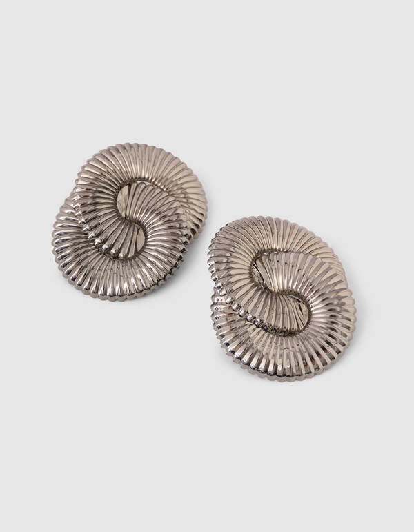 Spiral Oorbellen Zwart SHOEBY ACCESSOIRES