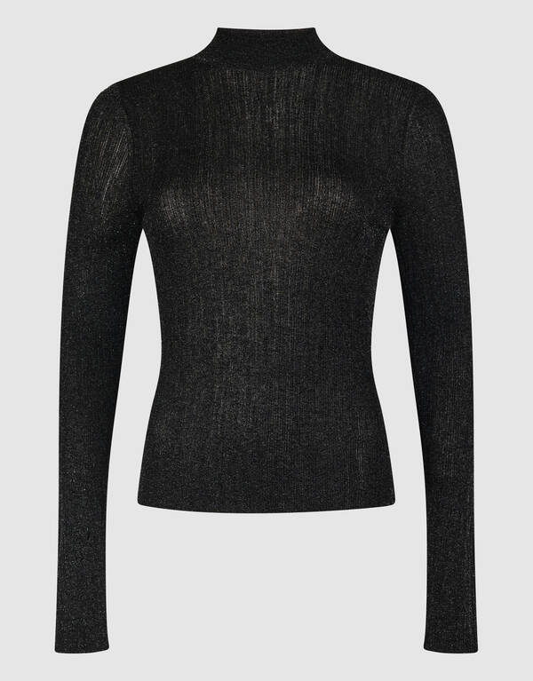 Glitter Col Top Zwart SHOEBY WOMEN