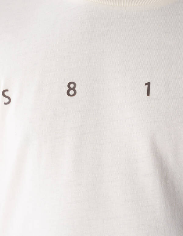 Minimal Artwork T-shirt Gebroken Wit SHOEBY MEN