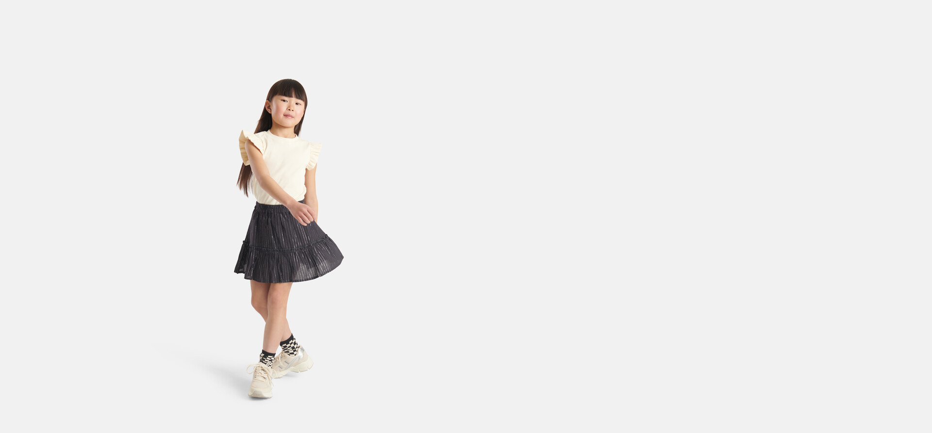 Lurex Rok Donkergrijs SHOEBY GIRLS