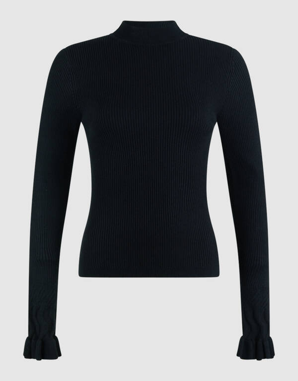 Frill Top Zwart SHOEBY WOMEN