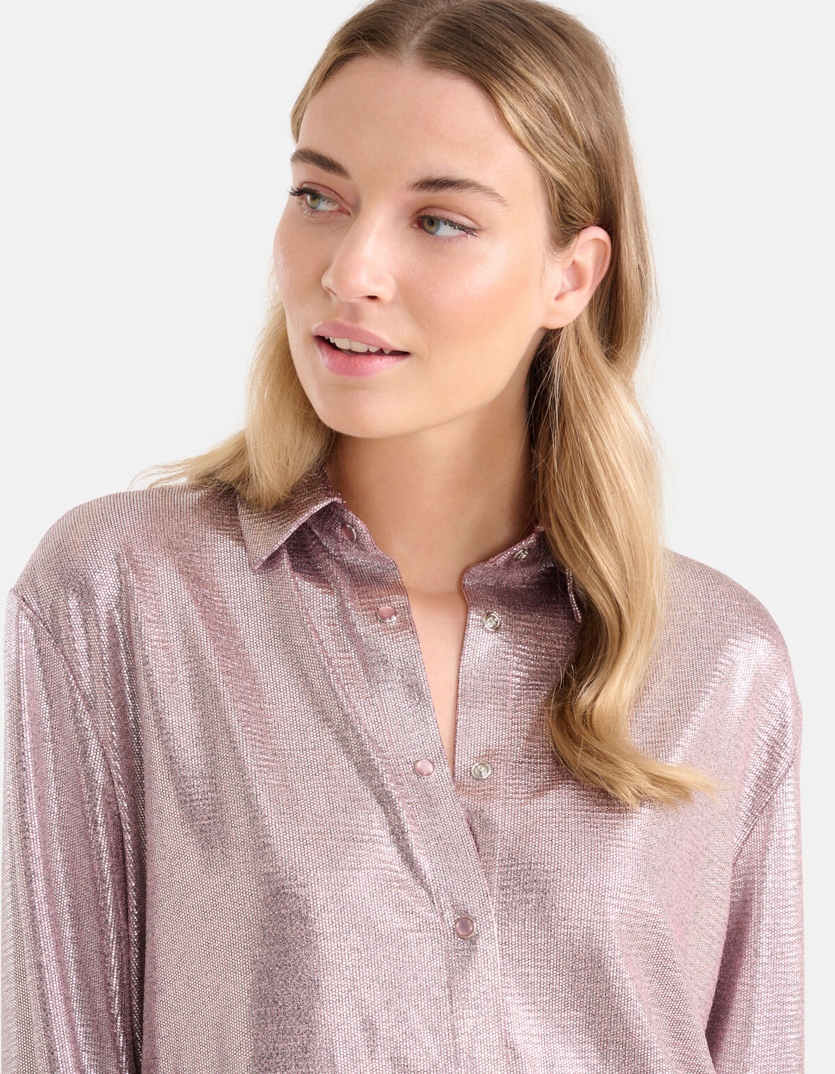Metallic Blouse Roze SHOEBY WOMEN