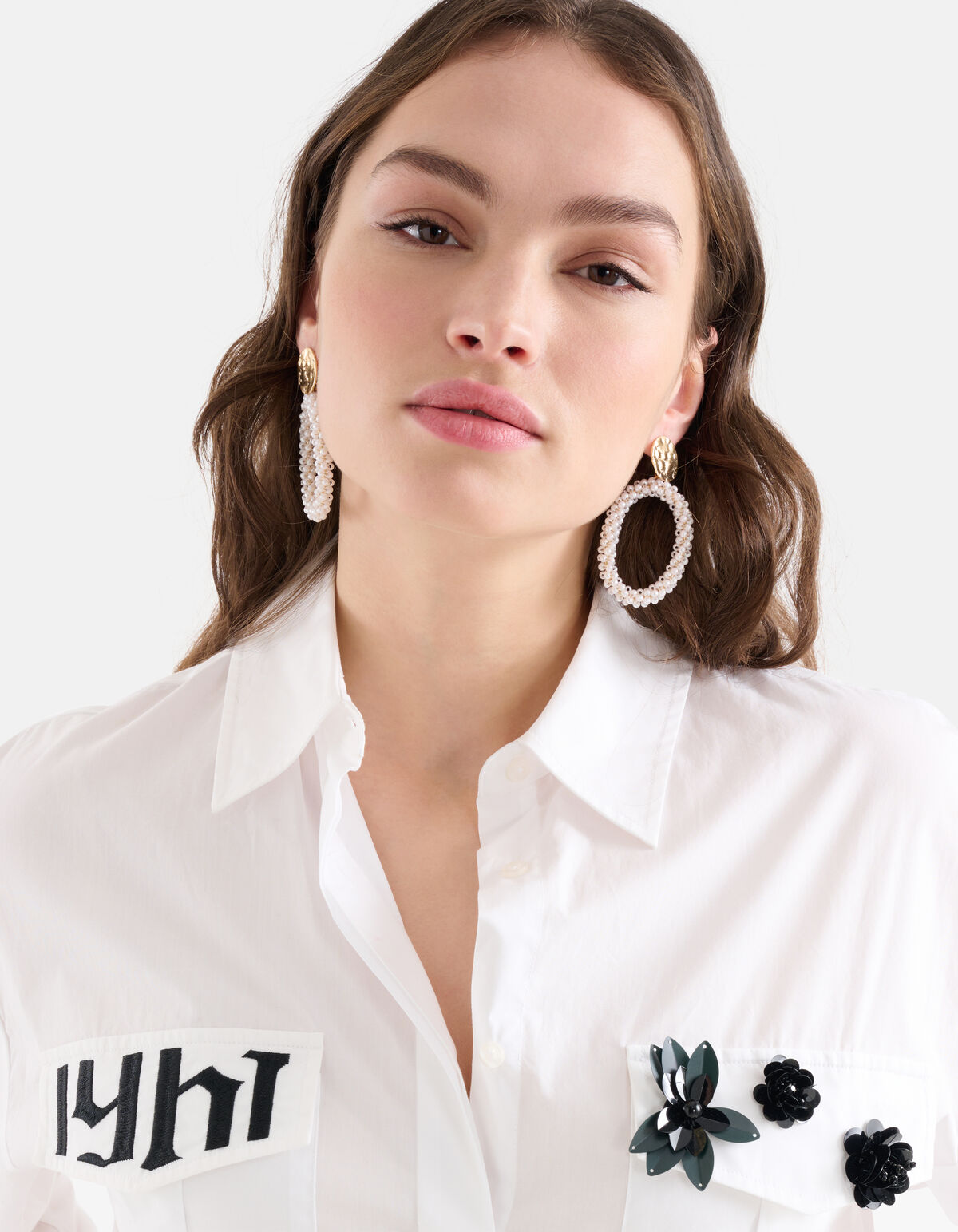 Parel Oorbellen Wit SHOEBY ACCESSOIRES