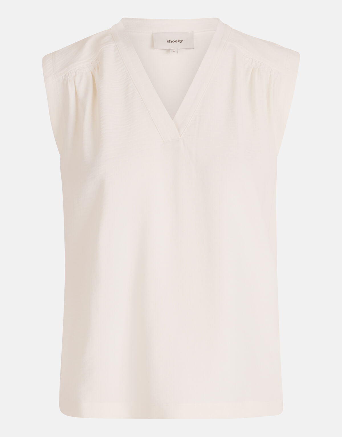 V-hals Top Gebroken Wit SHOEBY WOMEN