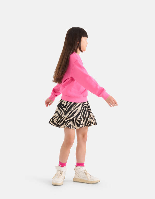 Zebraprint Rok Zwart/Beige SHOEBY GIRLS