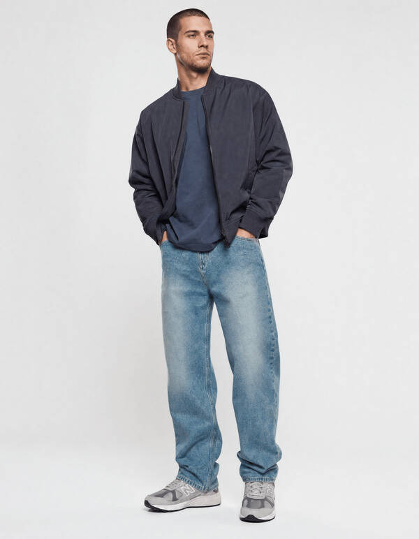 Bomber Jack Donkergrijs SHOEBY MEN