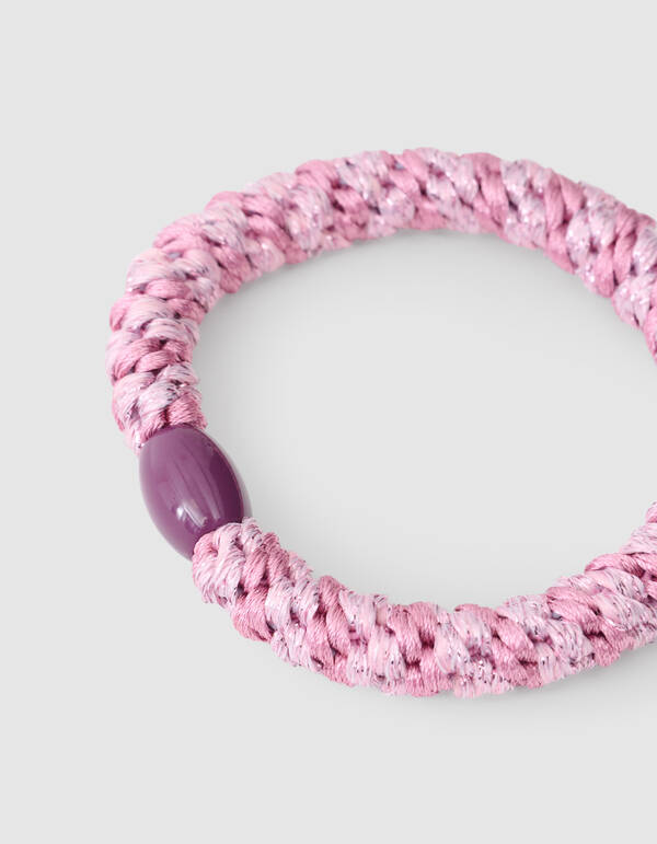 Lurex Haarelastiek Lichtroze SHOEBY ACCESSOIRES